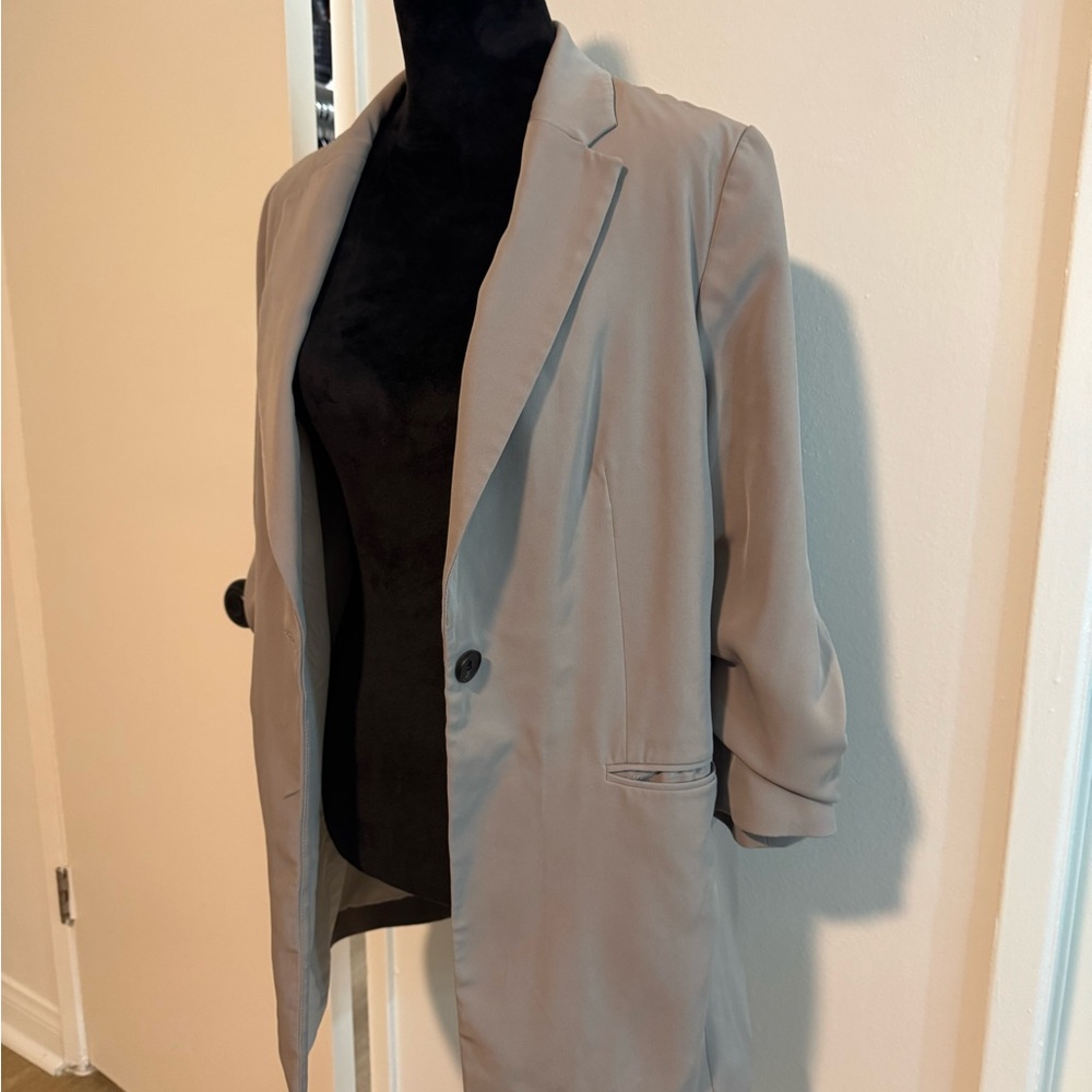 Women's Gray Blazer Coat